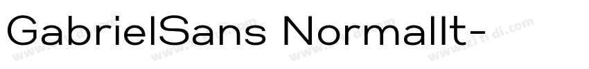 GabrielSans NormalIt字体转换